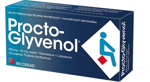 Procto-Glyvenol® czopki – skutecznie środek do łagodzenia objawów choroby hemoroidalnej